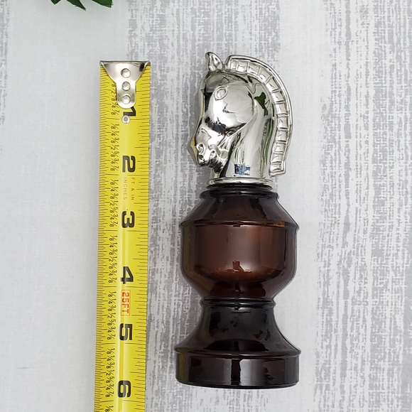 Donated Vtg Chess Piece KNIGHT Bottle | Silver Top - Picture 3 of 8